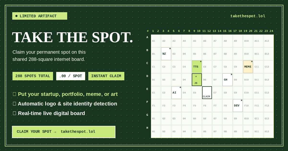 TakeTheSpot Open Graph preview